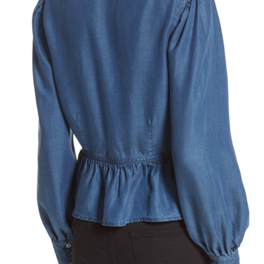 Frame Denim Peplum Blouse - Picture 2 of 2